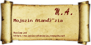 Mojszin Atanázia névjegykártya
